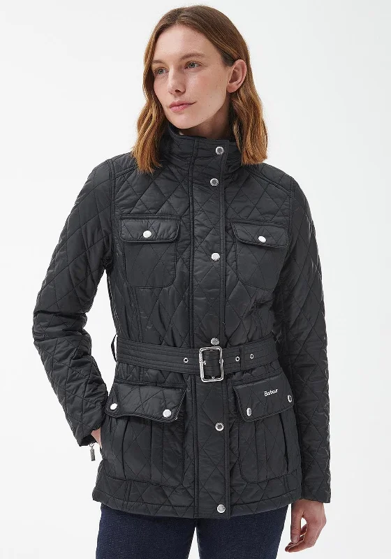 Barbour Womens Country Utility Quilted Short Jacket, Black