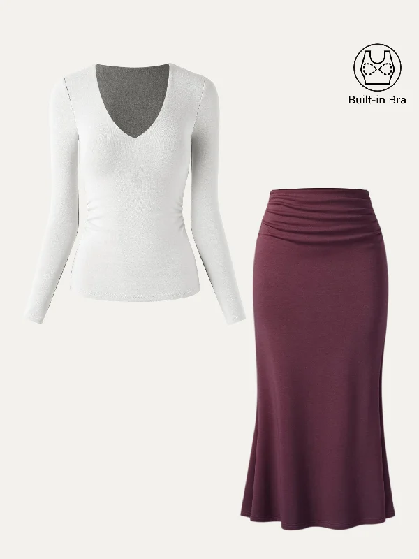 White/Plum