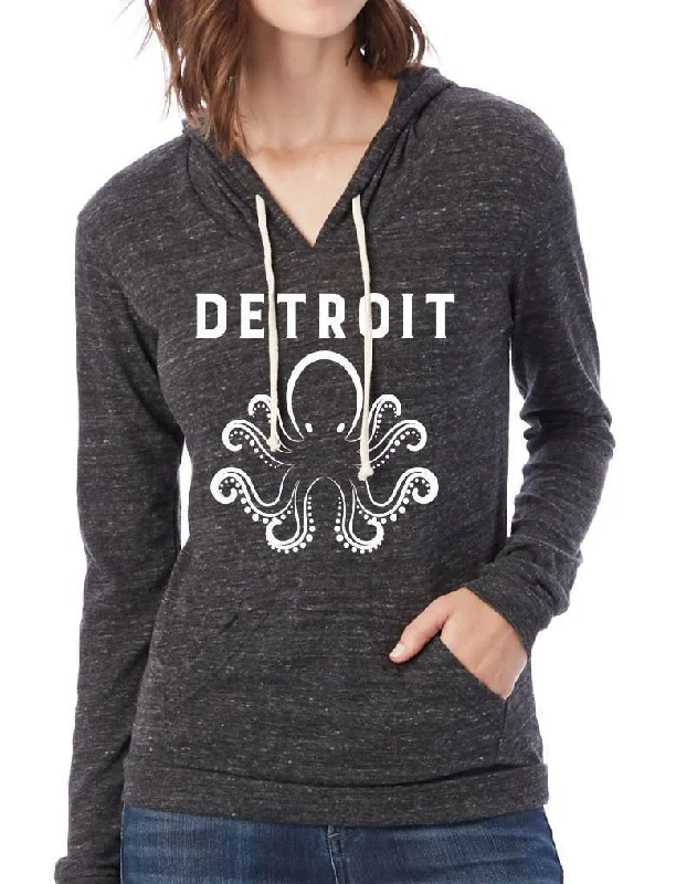 Women's Detroit Octopus Eco-Jersey Hooded Pullover